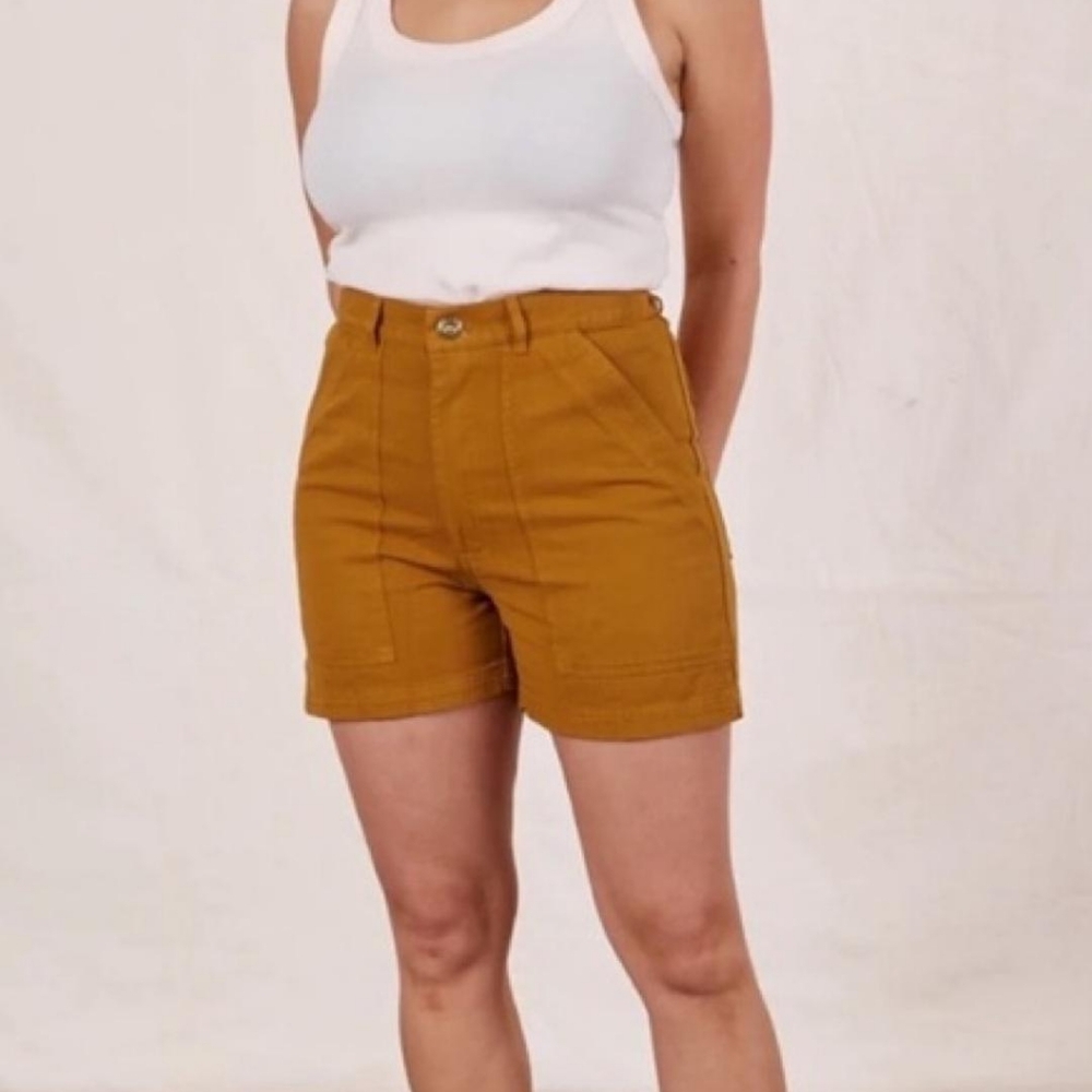 Big Bud Press Work Short - Mustard Size Small